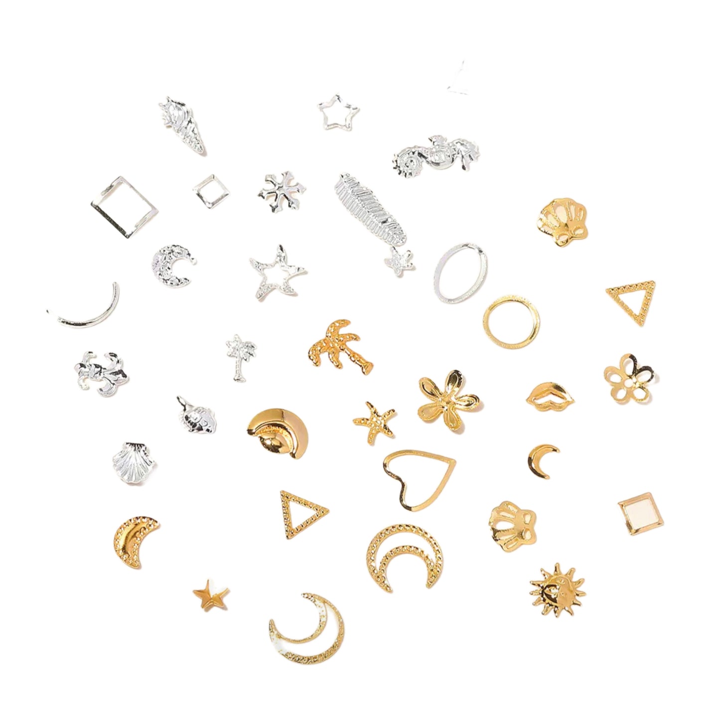 40 Grid nail charm set