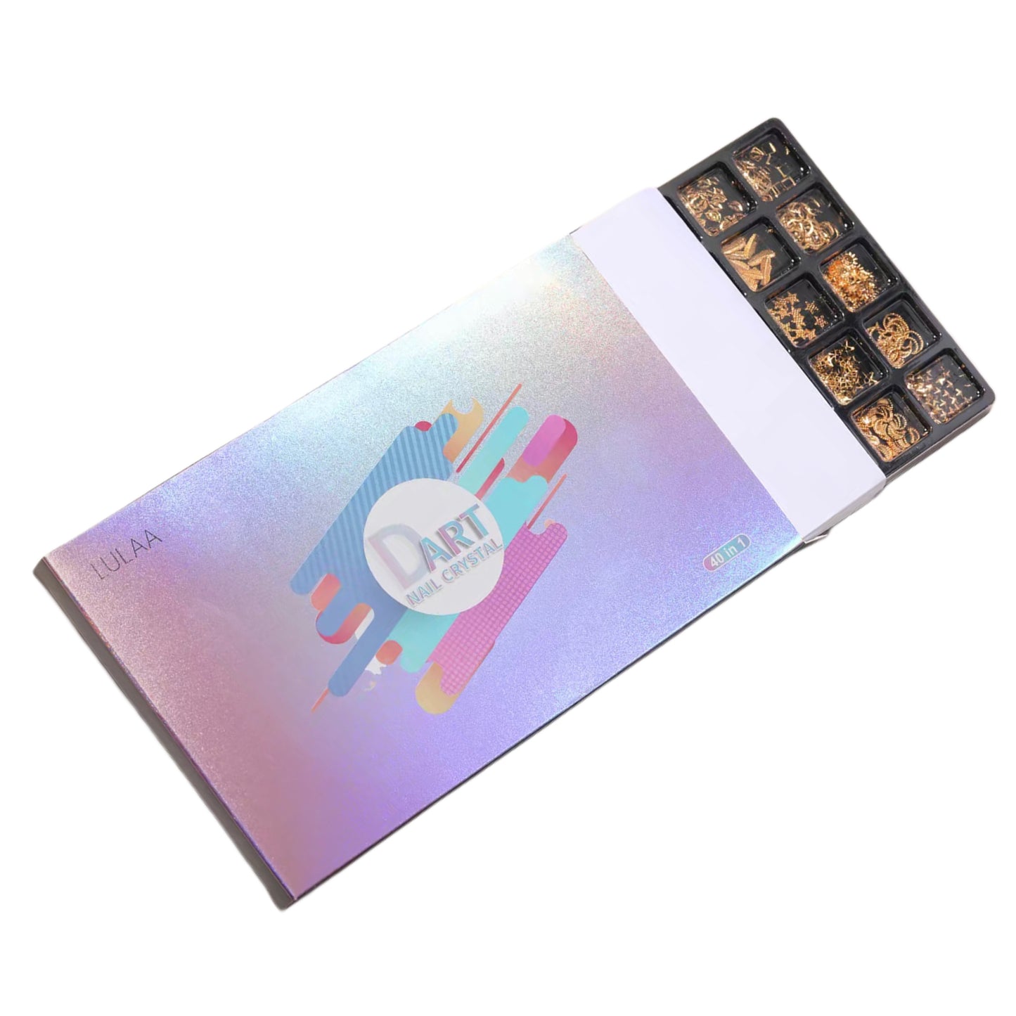 40 Grid nail charm set