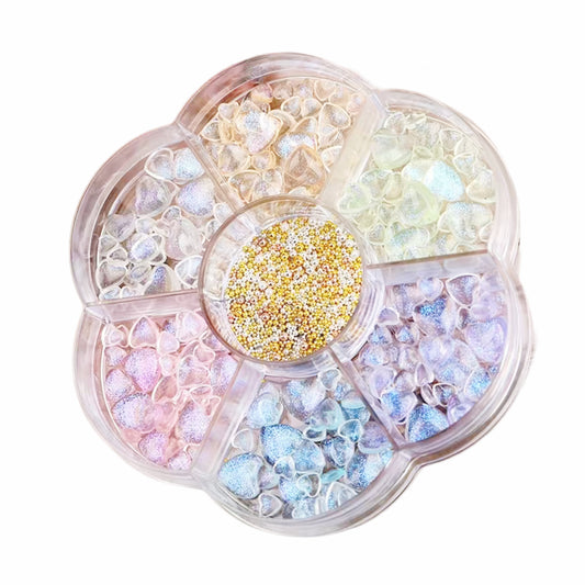 3d Jelly Heart Charms