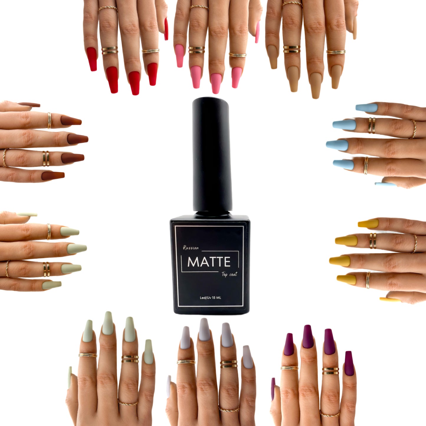 Russian Matte Top Coat (No Wipe)