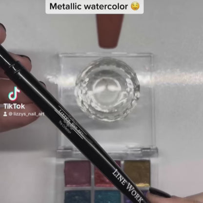 Metallic Aurora Watercolor Palette