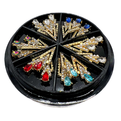 V shape nail charms